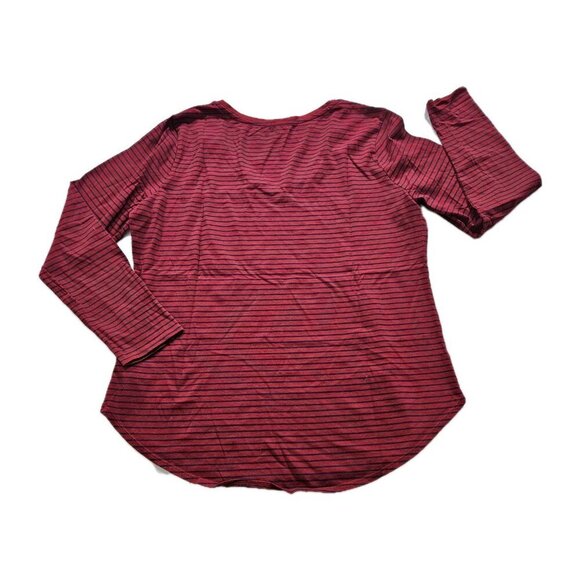 Old Navy Womens Top XL Lot of 2 Mult Stripes LS Round Neck Cottage Everywear - Picture 12 of 16